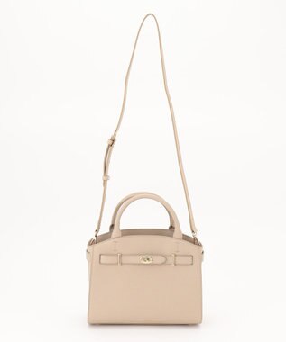 23区 オーバルキーベルト トートバッグ ベージュ系