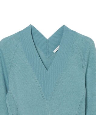 JOSEPH シアークレープ　ロングスリーブニット Chambray