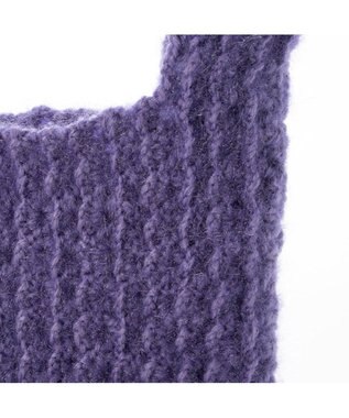 UNBILLION カシュカシュ cachecache / 柄編みニットショッパーバッグ ラベンダー