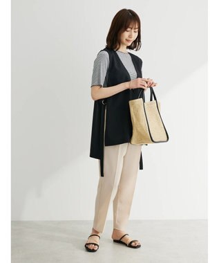 Green Parks 接触冷感　テーパードパンツ Light Beige