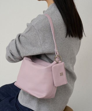 russet 《本革/360g》ソフトレザーシンプルショルダーバッグ（CE-1328-WEB） DustyPink