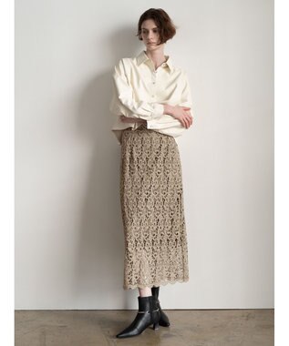 Te chichi ファブリックアソートクロップトシャツ《2025Autumn catalog vol.2 item》 オフホワイト