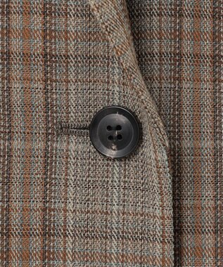 BEIGE， 【Oggi ８月号掲載】SELMA / チェックウールテーラードジャケット Camel × Nude