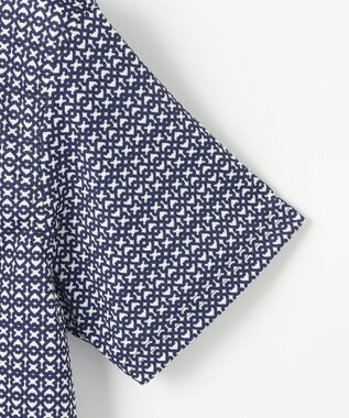 23区GOLF 【MEN】モノグラム柄  半袖ポロシャツ ネイビー系5