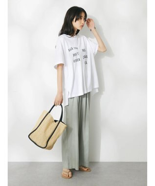 CRAFT STANDARD BOUTIQUE レーヨンワイドパンツ Sax