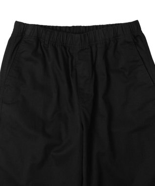 WEGO 【ウエストゴム/SMLサイズ展開/ユニセックス着用ITEM】チノイージーストレートパンツ ブラック