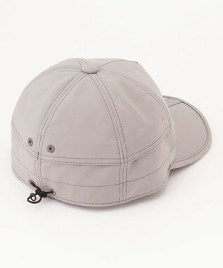 JOSEPH ABBOUD MOUNTAIN 【ECO撥水/耐水性/透湿防水素材/軽量・折り畳み可】 ボイルドポリエステル3レイヤー キャップ ライトグレー系