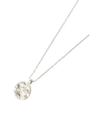 AMERICAN HOLIC テクスチャーコインネックレス Silver