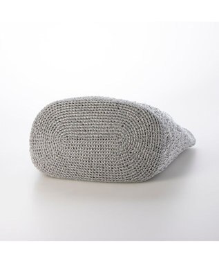 UNBILLION カシュカシュ cachecache / メタリックコード柄編みトートバッグ シルバー