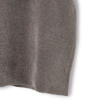 23区 【SLOW/一部店舗限定】ベロア風ニット パーカー ブラウン系