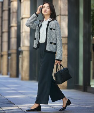 J.PRESS LADIES 【WEB限定カラーあり・撥水加工】キャップ パンプス ブラック系