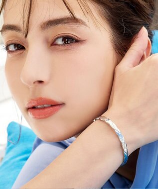 Tiaclasse キルトパターンバングル シルバー