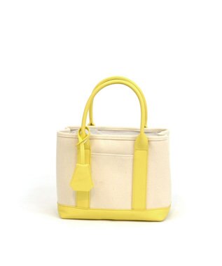UNBILLION cachecache ショルダー付きパーテーションキャンバストートL ライトイエロー