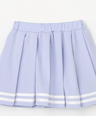 ANY KIDS 【洗濯機可能/吸汗速乾】ドライタッチ プリーツスカパン サックスブルー
