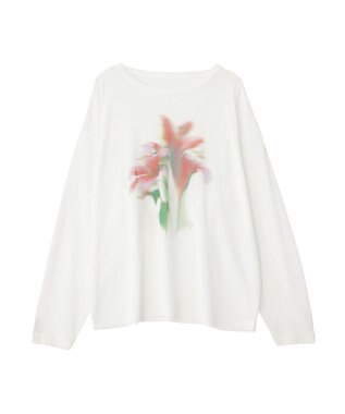 CRAFT STANDARD BOUTIQUE フラワープリントシアーロンTee Red