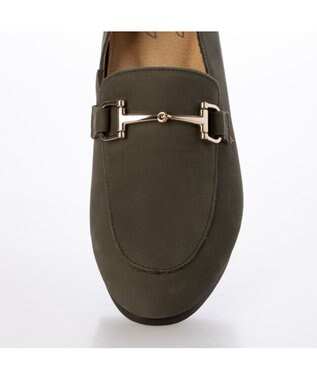 ing <ing>【WEB限定】レザービットローファー カーキヌバック