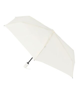MOONBAT 【3秒でたためる傘/自動開閉】urawaza 小町(ウラワザ コマチ)  折りたたみ傘 無地 コンパクト 50cm オフホワイト