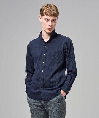 JOSEPH HOMME 【新素材】グリットタックジャージー　ウィングカラーシャツ