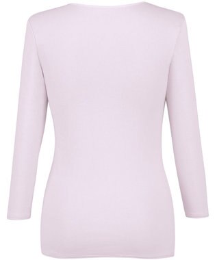 Wing あったかインナー 綿100％(肌側) シルクプロテイン加工 やわらかな肌ざわり 【エアロカプセル】 ネックせまめ 8分袖 長袖 秋 冬 EL2949 ウイング／ワコール チャコールグレー