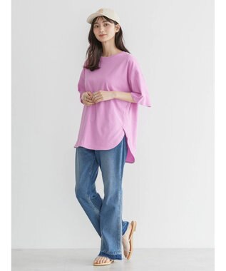 AMERICAN HOLIC 抗菌防臭ラウンドテールカットプルオーバー Pink