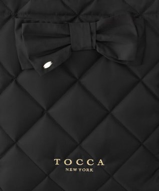 TOCCA 【キャンセル分販売！】【A4サイズ対応】COLOR OF GLORY CUSTOMIZED BAG カスタマイズ トートバッグ ブラックキルト×大リボン