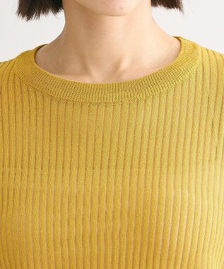 Green Parks ラメシアーリブニットプルオーバー Light Green