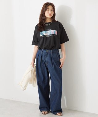 AMERICAN HOLIC ボックスフォトTシャツ Black