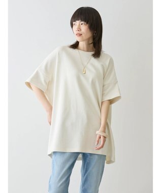 AMERICAN HOLIC ミニ裏毛ポンチョチュニック1 Ivory