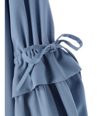 earth music&ecology ギャザースリーブシャツ Blue