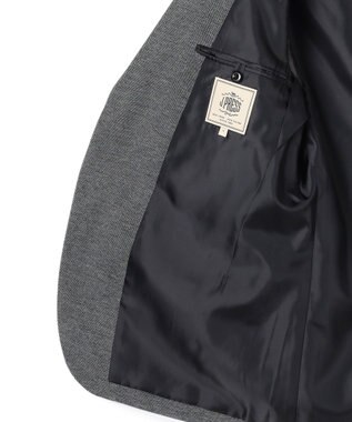 J.PRESS MEN 3シーズン着られる上質素材【ストレッチ / 吸水速乾 / 洗える / 消臭】AXIO 3ポジションジャージー ジャケット ライトグレー系