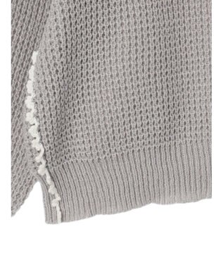 Green Parks ・Ｐｅｔｉｔ　Ｆｌｅｕｒ　ハイショクパイピングニット Gray