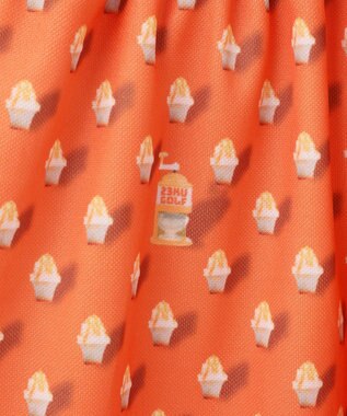 23区GOLF 【WOMEN】【接触冷感・UVケア・吸水速乾】アイス柄 切替ワンピース ライトオレンジ系