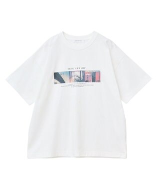 AMERICAN HOLIC ボックスフォトTシャツ Off White