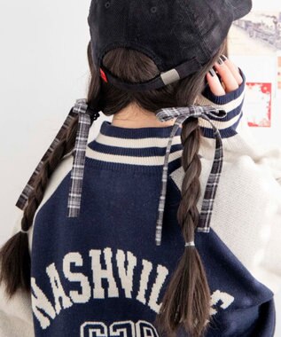 WEGO L2Pロングリボンゴム グレーチェック1