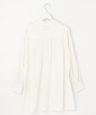 UNFILO 【GISELe 6月号掲載/洗える】リネンレーヨンバンドカラーシャツ オフ