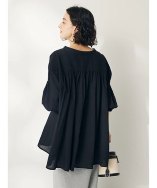 CRAFT STANDARD BOUTIQUE ジョーゼットスキッパーシャツ Black