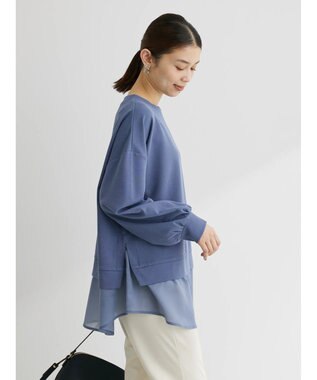 Green Parks シアードッキングチュニック Blue