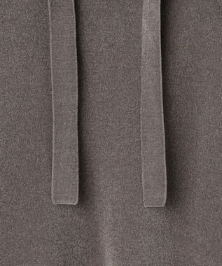 23区 【SLOW/一部店舗限定】ベロア風ニット パーカー ブラウン系