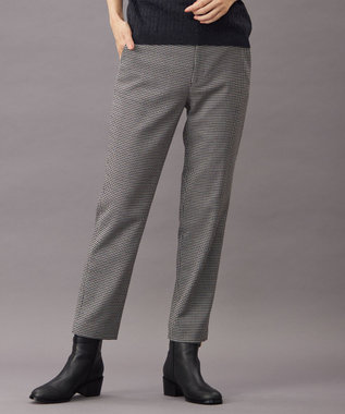  【洗える】30/2 TR ドビー ガンクラブ テーパード パンツ