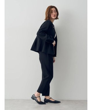 YECCA VECCA タックテーパードパンツ② Black