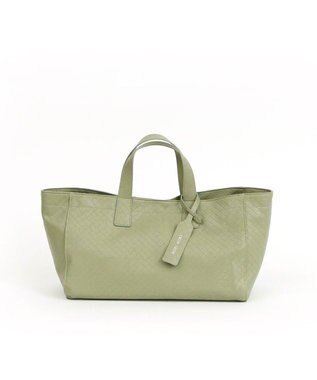 UNBILLION カシュカシュ cachecache / メッシュエンボス横長ショッパートート グリーン