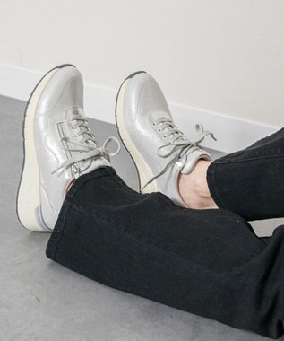 Bridget Birkin 【Round About】サイドジップスニーカー シルバー