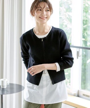 Tiaclasse 【安田美沙子さん着用・選べる裾】 レイヤードヘムカットソーTシャツ オフ×オフ裾シャツ