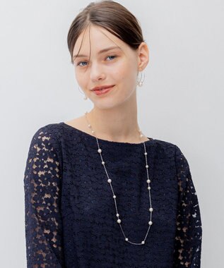 23区 【APPLAUDIR】フープパールピアス シルバー系