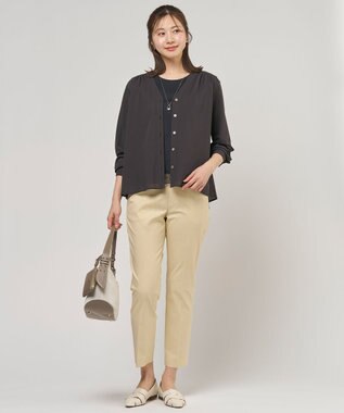 J.PRESS LADIES 【2way】キャンバス ショルダー バッグ モカ系