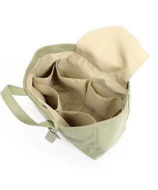 UNBILLION カシュカシュ cachecache / メッシュエンボス横長ショッパートート グリーン