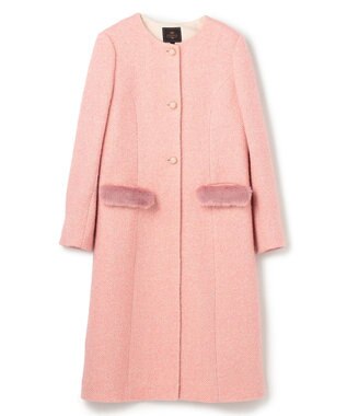 TOCCA 【消臭】SNOWBERRY POCKET TWEED コート ピンク系5