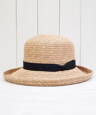 石田製帽 ラフィアブレードミックス セーラ 2WAY ベージュミックス
