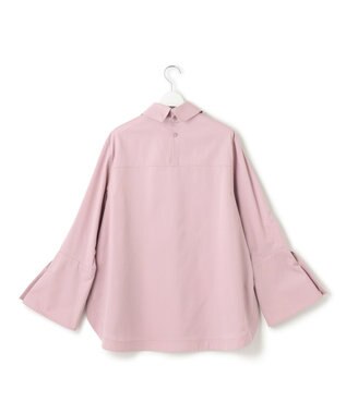 23区 【23区 lab.】ハイカウントコットン ロールアップカフス シャツ モーブピンク系