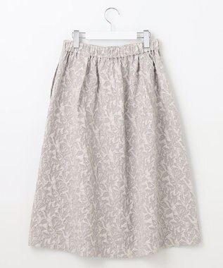 Feroux 【セットアイテム】ニット×ジャガードスカート セット ピンク系